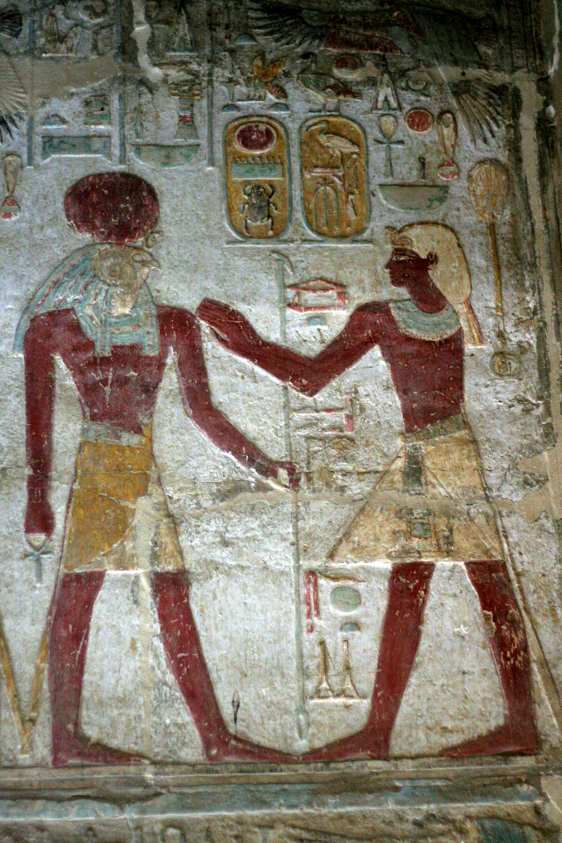 Thutmosis III. vor Re in Amada, Foto: H. Wodtke
